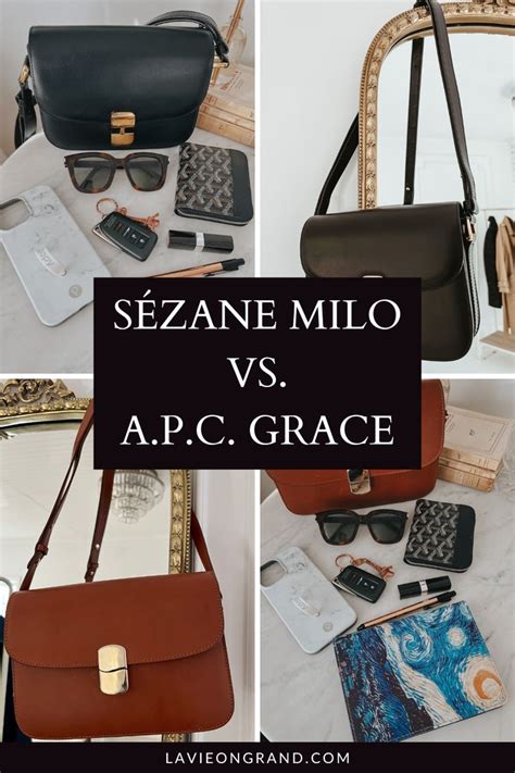 apc bag dupes|Sézane Milo versus A.P.C.Grace Bag .